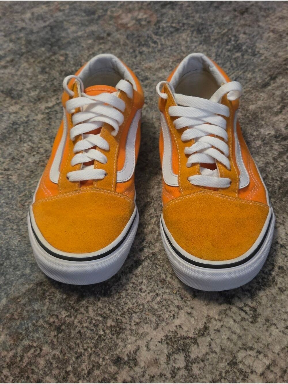 Vans Old Skool Tangerine Orange Low Top Sneakers 7W 5.5M - Picture 1 of 7